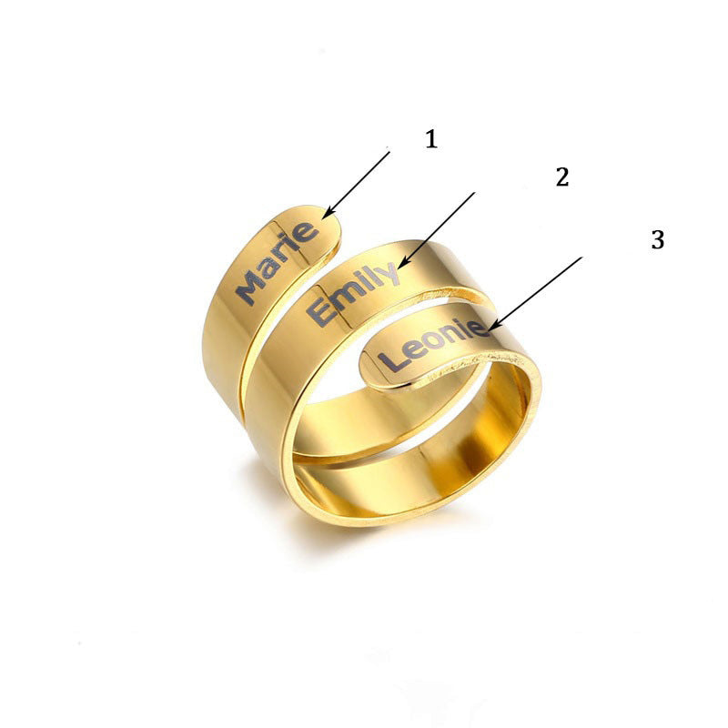 bague 3 prénoms
