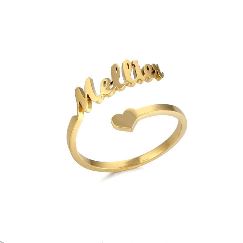 bague coeur personnalisé