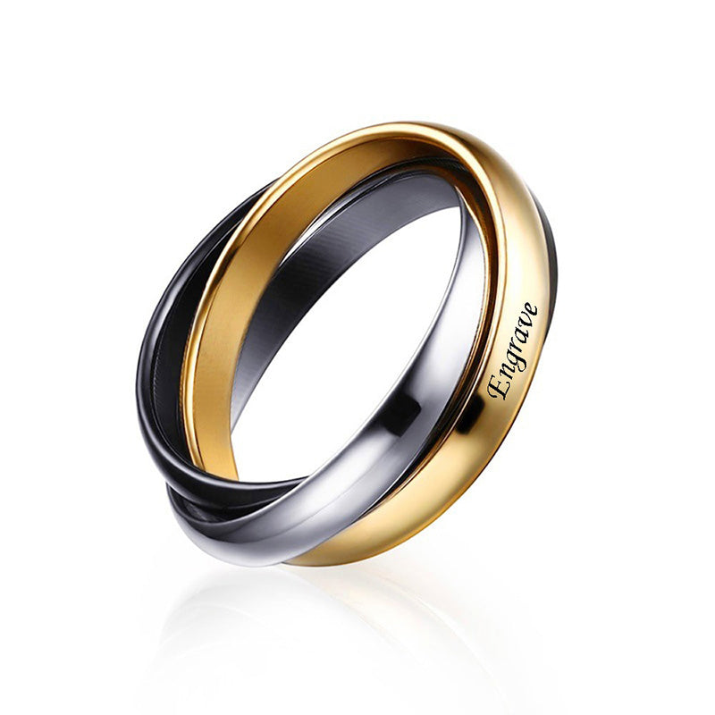 bague double anneau personnalisé