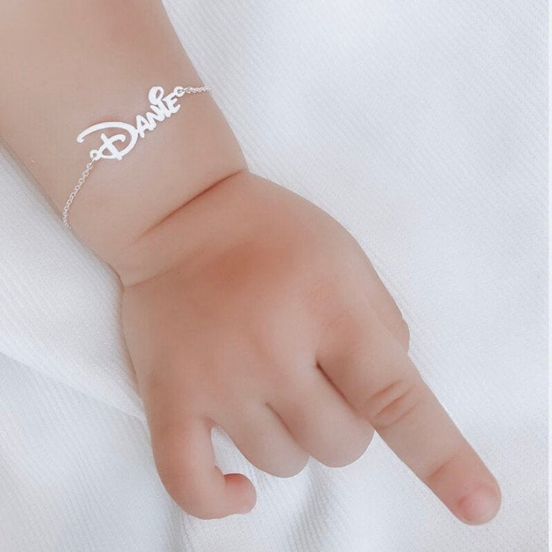 bracelet argent enfant personnalisable