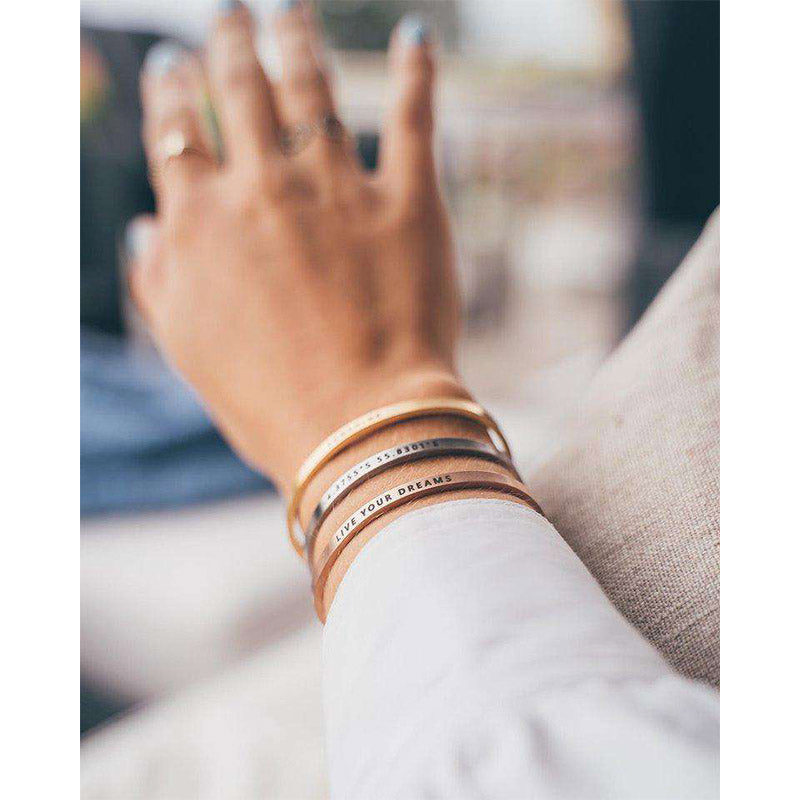 bracelet phrase personnalisé